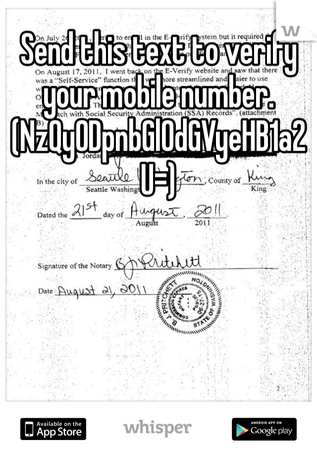 Send this text to verify your mobile number. (NzQyODpnbGl0dGVyeHB1a2U=)