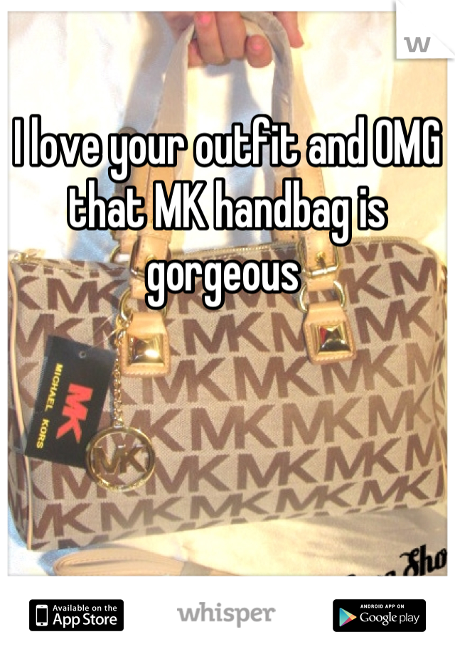 I love your outfit and OMG that MK handbag is gorgeous 