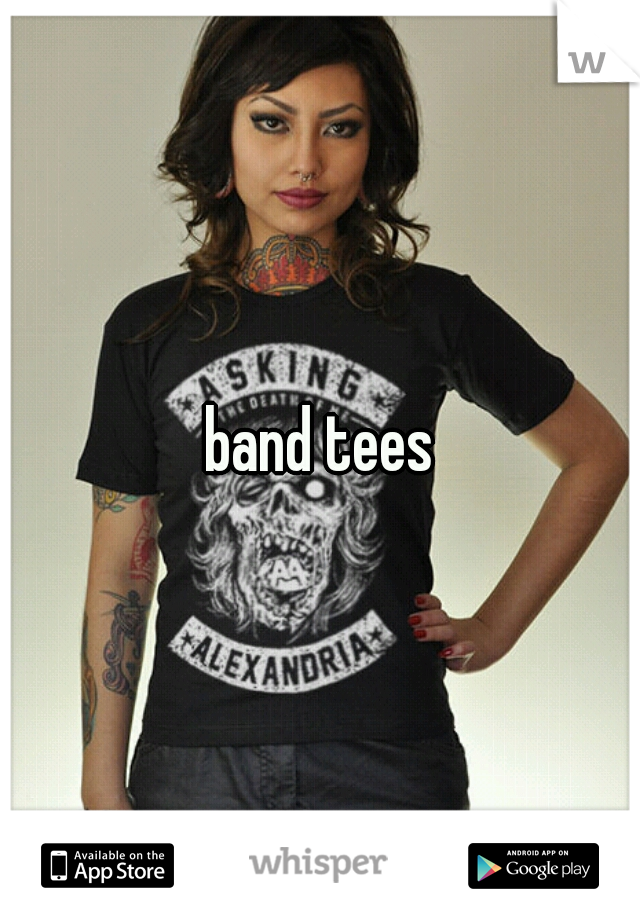 band tees