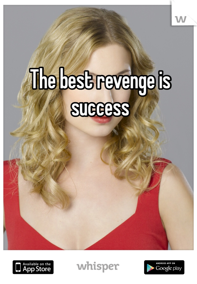 The best revenge is success