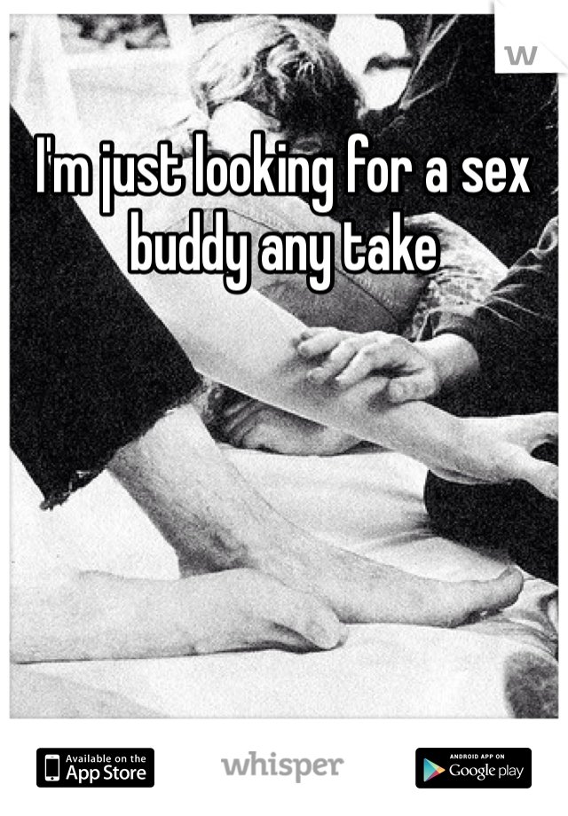 I'm just looking for a sex buddy any take 