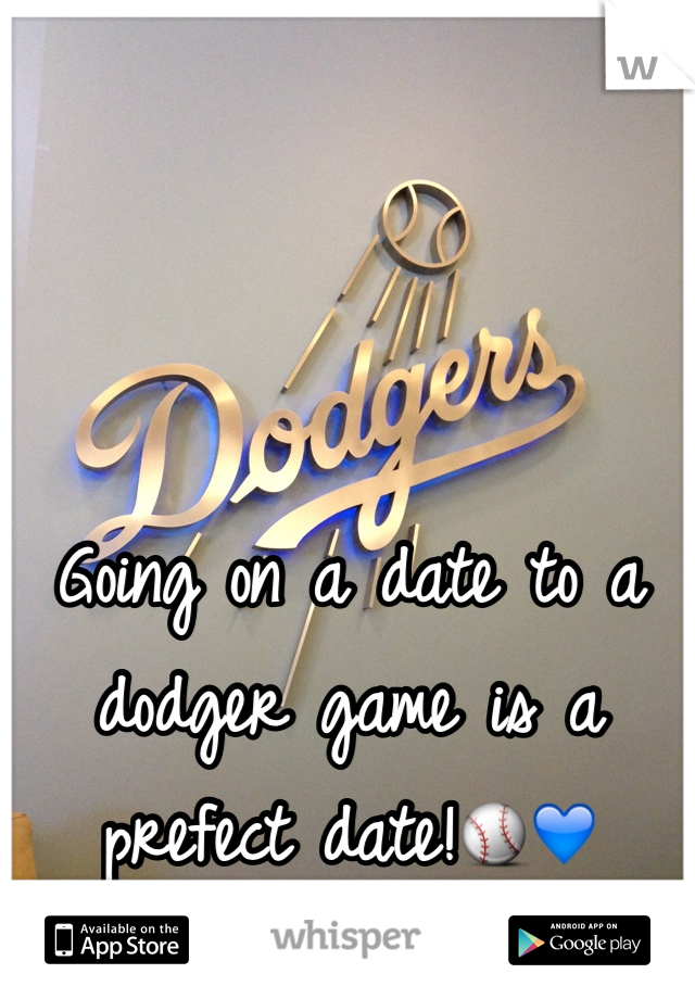 Going on a date to a dodger game is a prefect date!⚾️💙