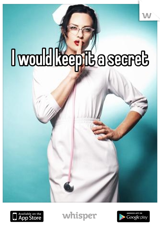 I would keep it a secret 