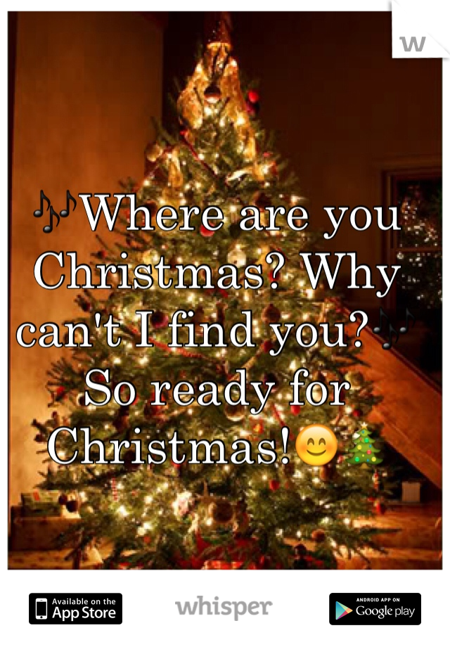 🎶Where are you Christmas? Why can't I find you?🎶
So ready for Christmas!😊🎄