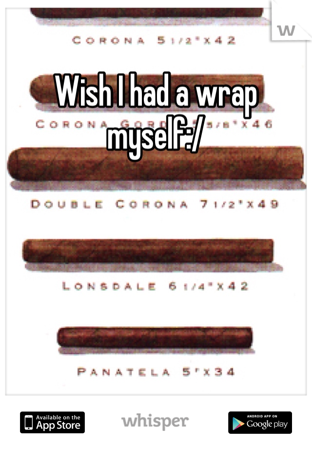 Wish I had a wrap myself:/ 
