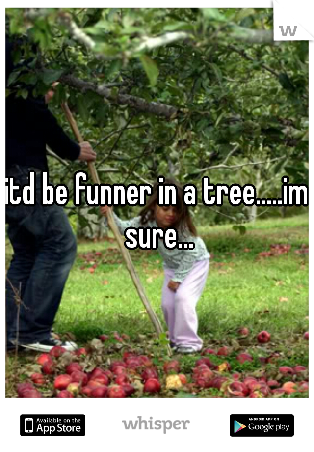 itd be funner in a tree.....im sure...