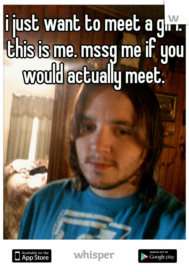 i just want to meet a girl. this is me. mssg me if you would actually meet. 