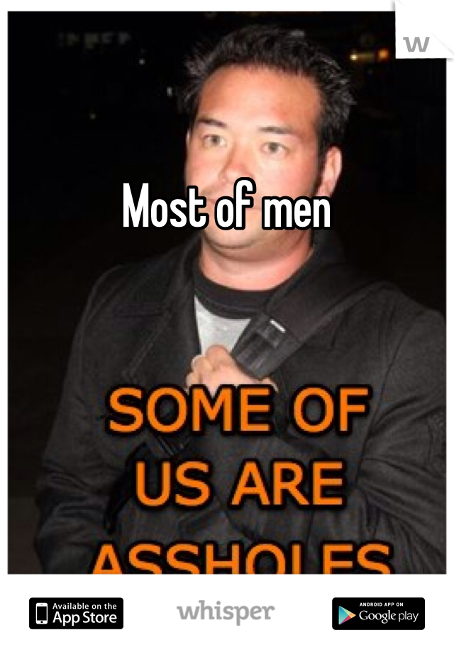 Most of men 