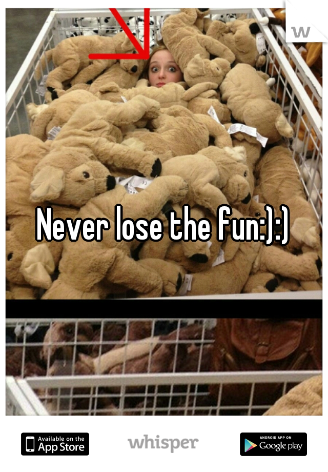 Never lose the fun:):)