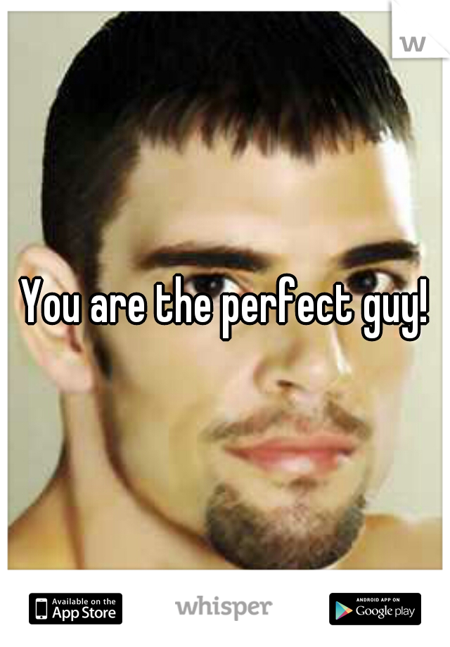 You are the perfect guy!