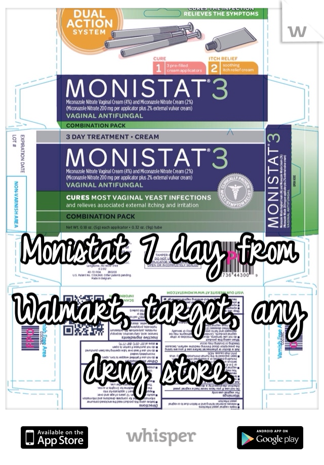 Monistat 7 day from Walmart, target, any drug store.