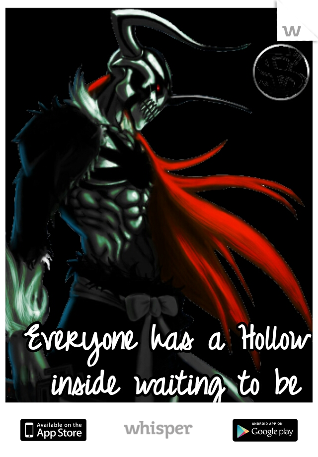 Everyone has a Hollow inside waiting to be released...