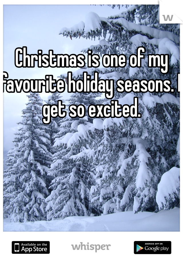 Christmas is one of my favourite holiday seasons. I get so excited.