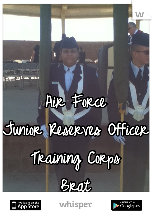 Air Force
Junior Reserves Officer Training Corps
Brat