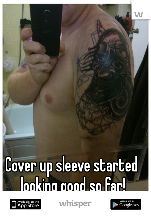 Cover up sleeve started looking good so far!