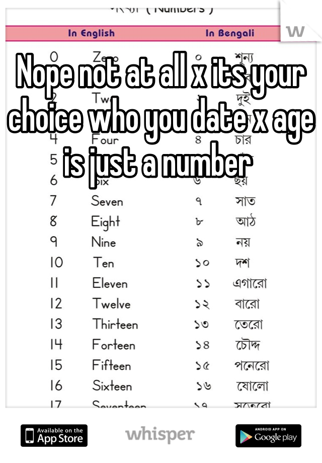 Nope not at all x its your choice who you date x age is just a number 