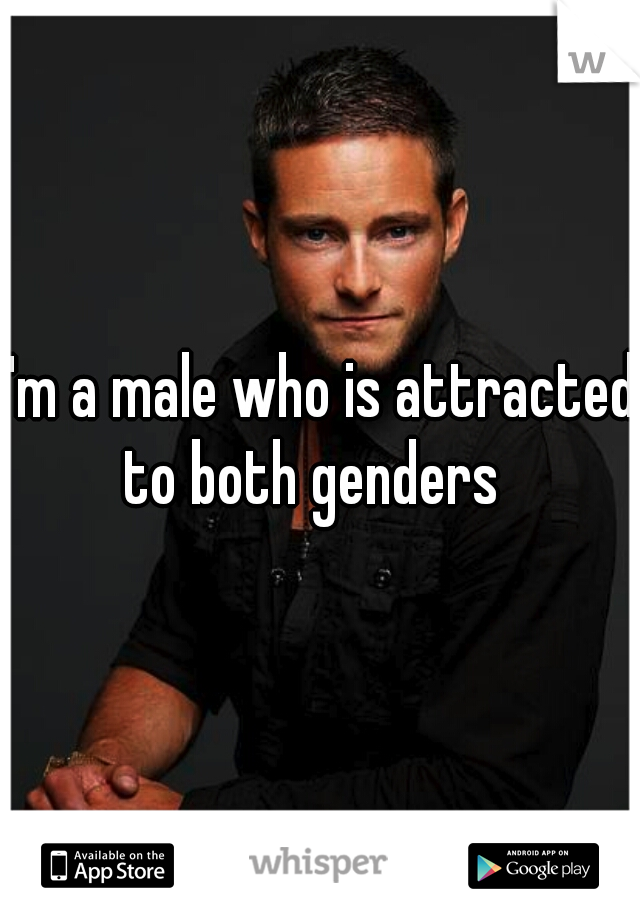 I'm a male who is attracted to both genders  
