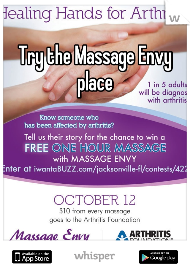 Try the Massage Envy place