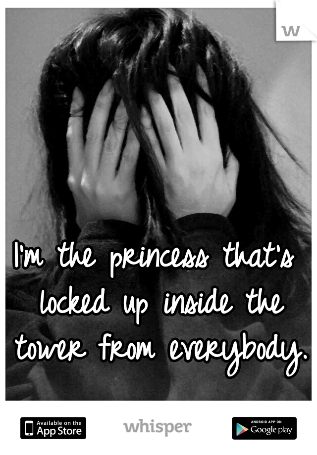 I'm the princess that's locked up inside the tower from everybody.  