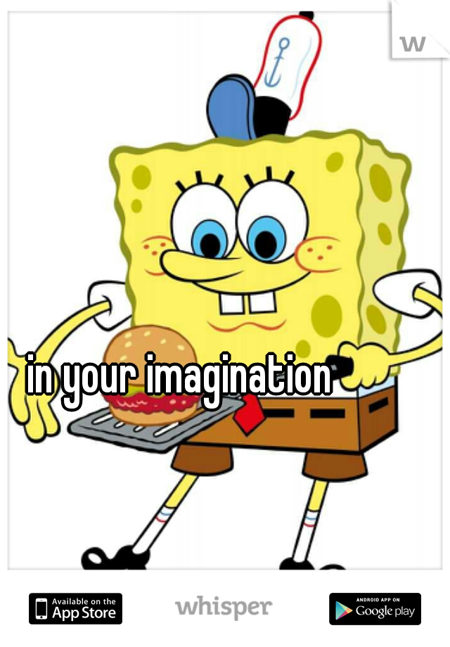 in your imagination
