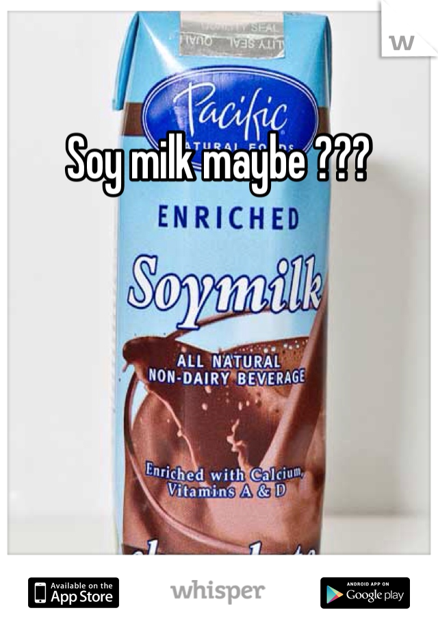 Soy milk maybe ???