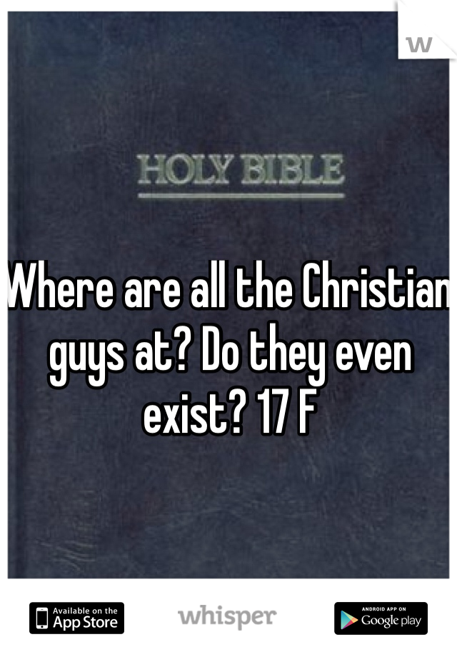 Where are all the Christian guys at? Do they even exist? 17 F