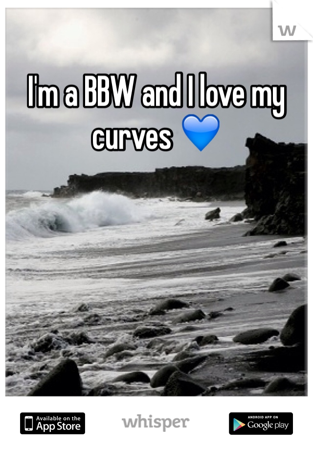I'm a BBW and I love my curves 💙