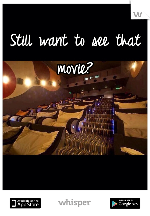 Still want to see that movie?