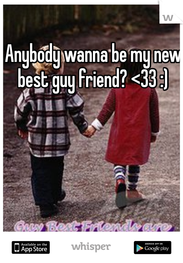 Anybody wanna be my new best guy friend? <33 :)