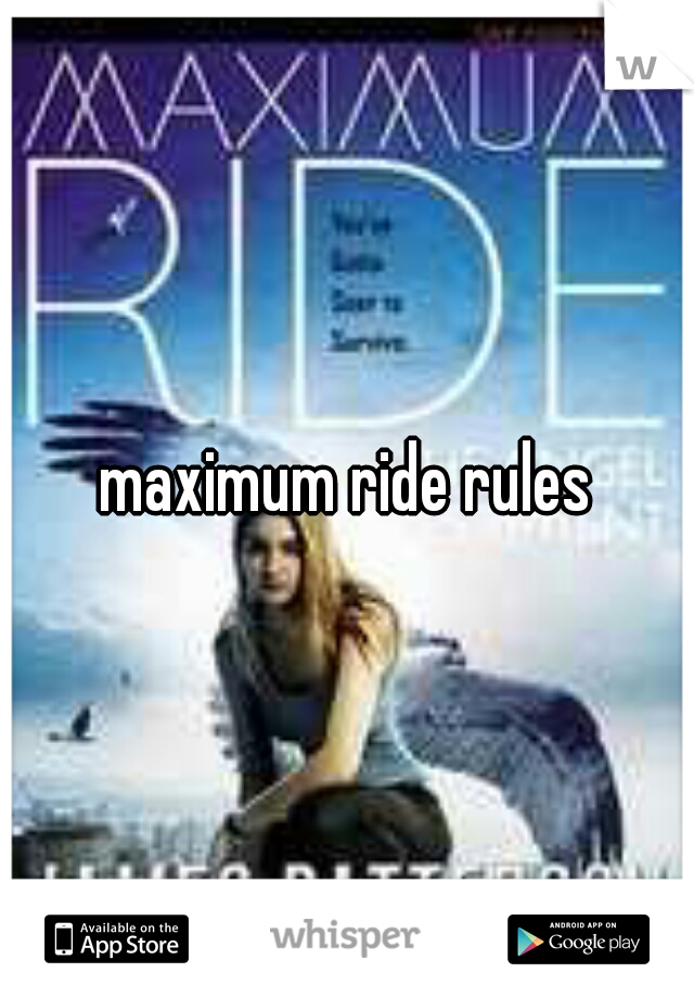 maximum ride rules