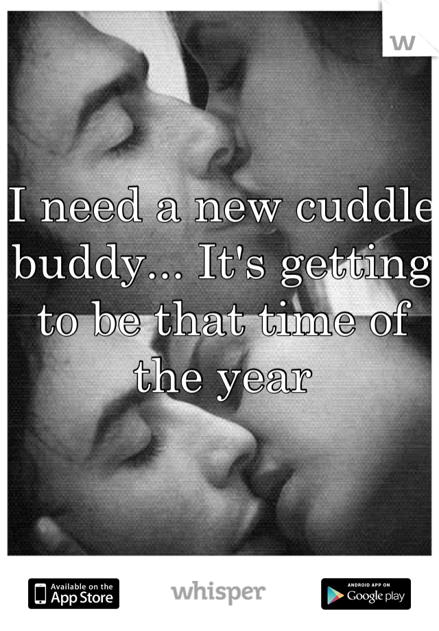 I need a new cuddle buddy... It's getting to be that time of the year