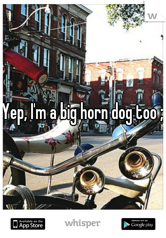 Yep, I'm a big horn dog too ;)