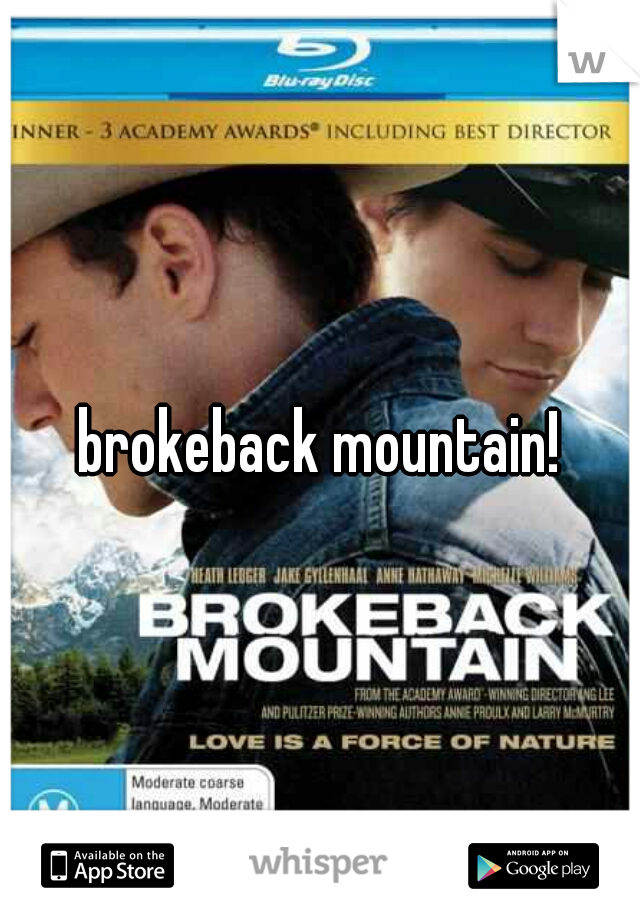 brokeback mountain!
