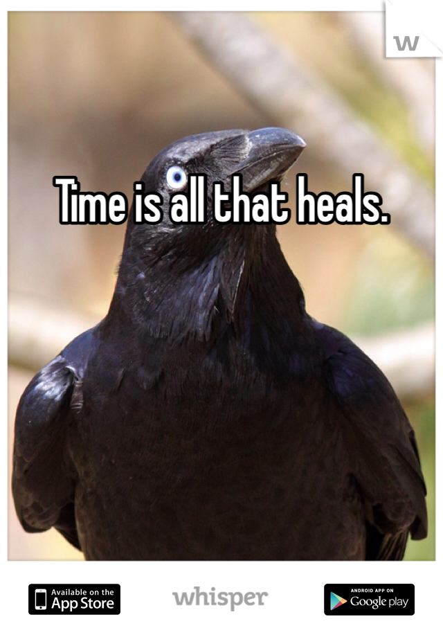 Time is all that heals.