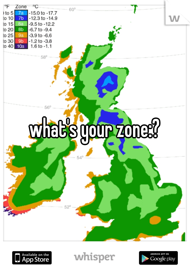 what's your zone:?
