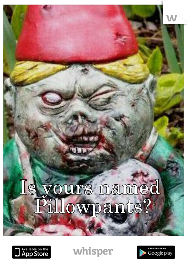 Is yours named Pillowpants?