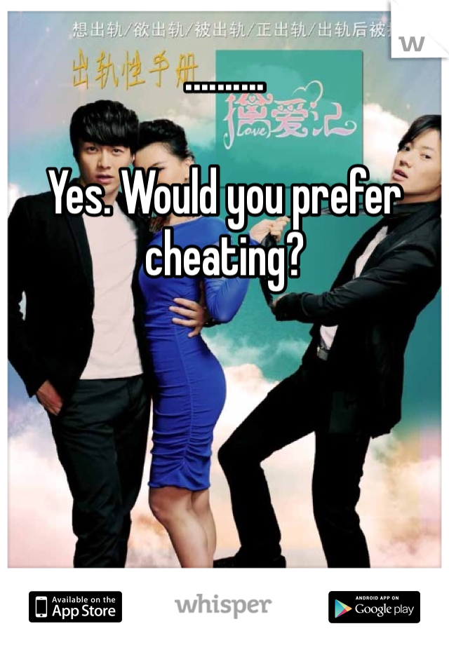 ..........

Yes. Would you prefer cheating?