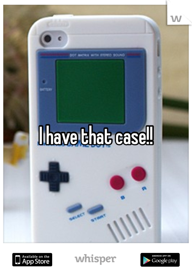 I have that case!! 