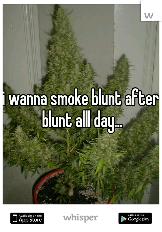 i wanna smoke blunt after blunt alll day...