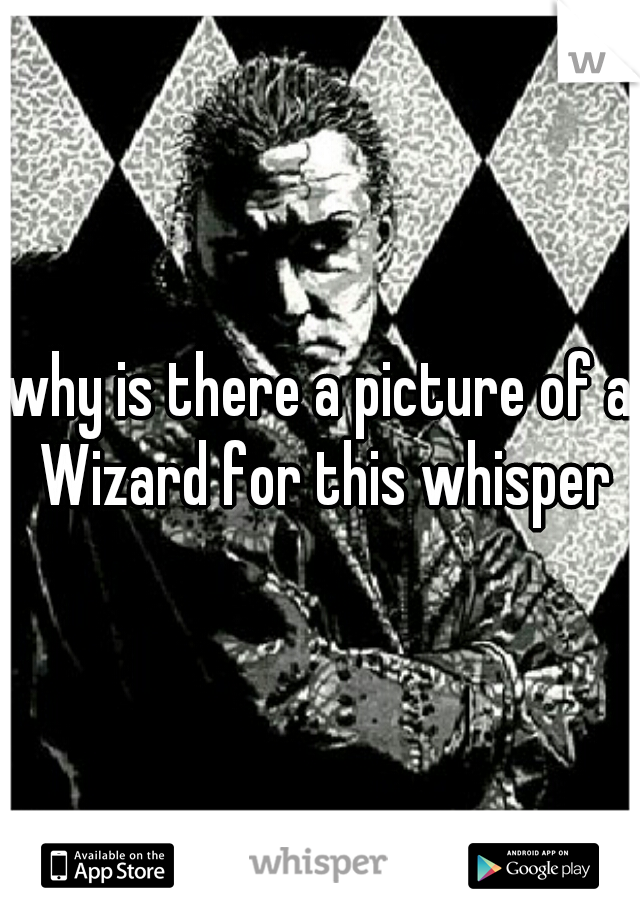 why is there a picture of a Wizard for this whisper