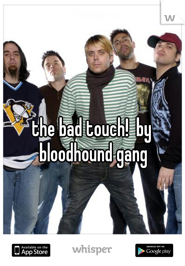 the bad touch!  by bloodhound gang