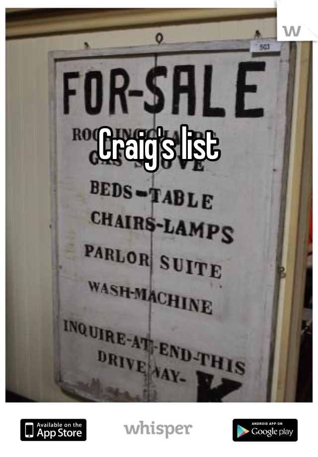 Craig's list