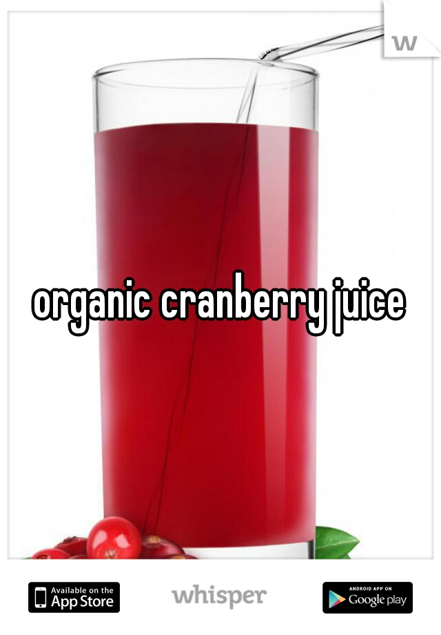 organic cranberry juice