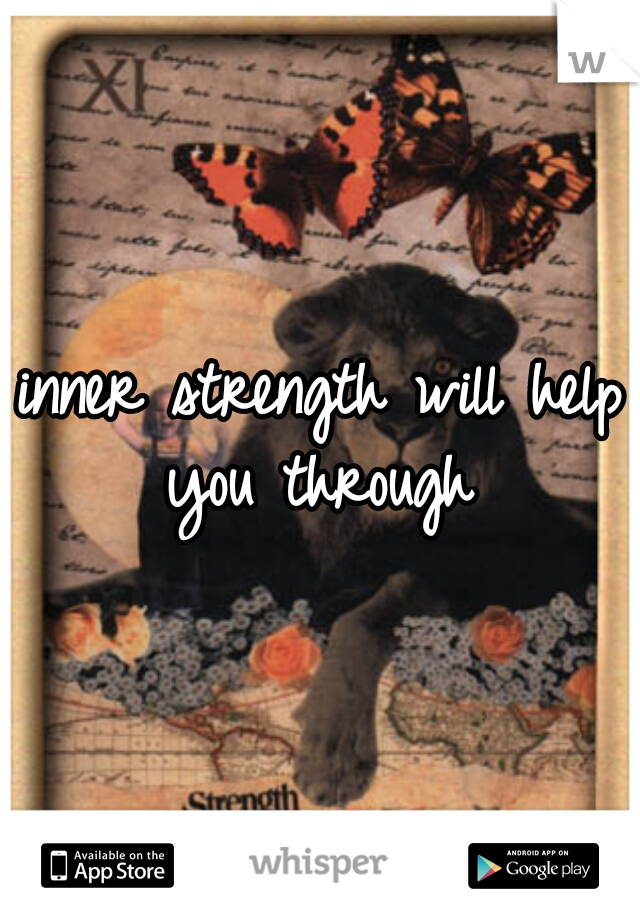 inner strength will help you through 