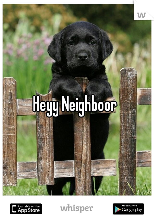 Heyy Neighboor 