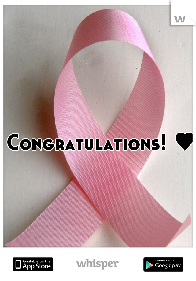 Congratulations! ♥ 