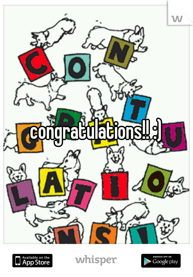 congratulations!! :)