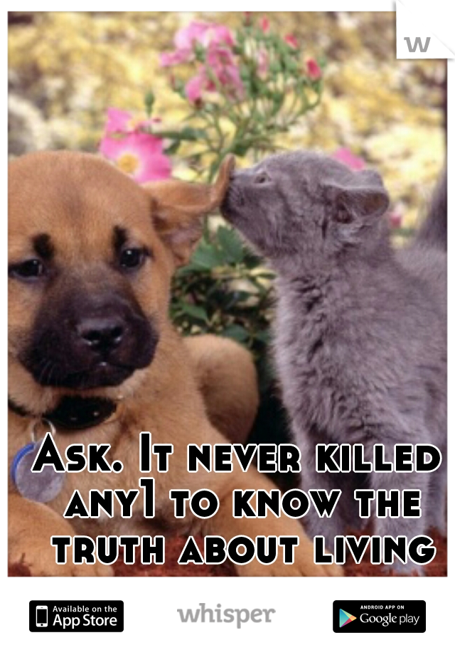 Ask. It never killed any1 to know the truth about living together.