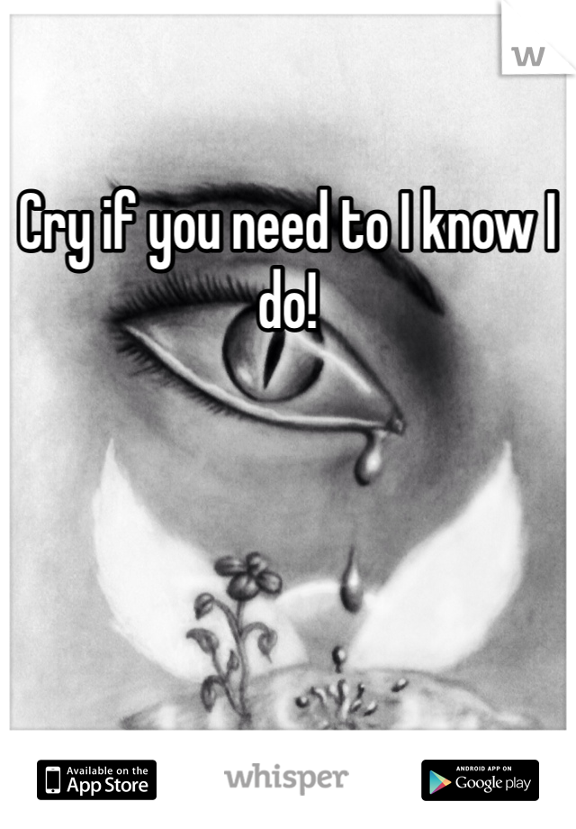 Cry if you need to I know I do! 