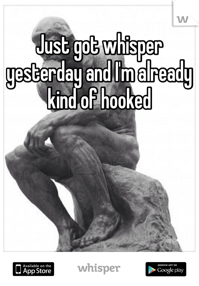 Just got whisper yesterday and I'm already kind of hooked 